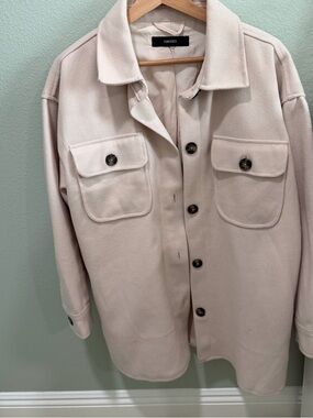 Forever 21 Women's size Small Cream Button-Up Jacket